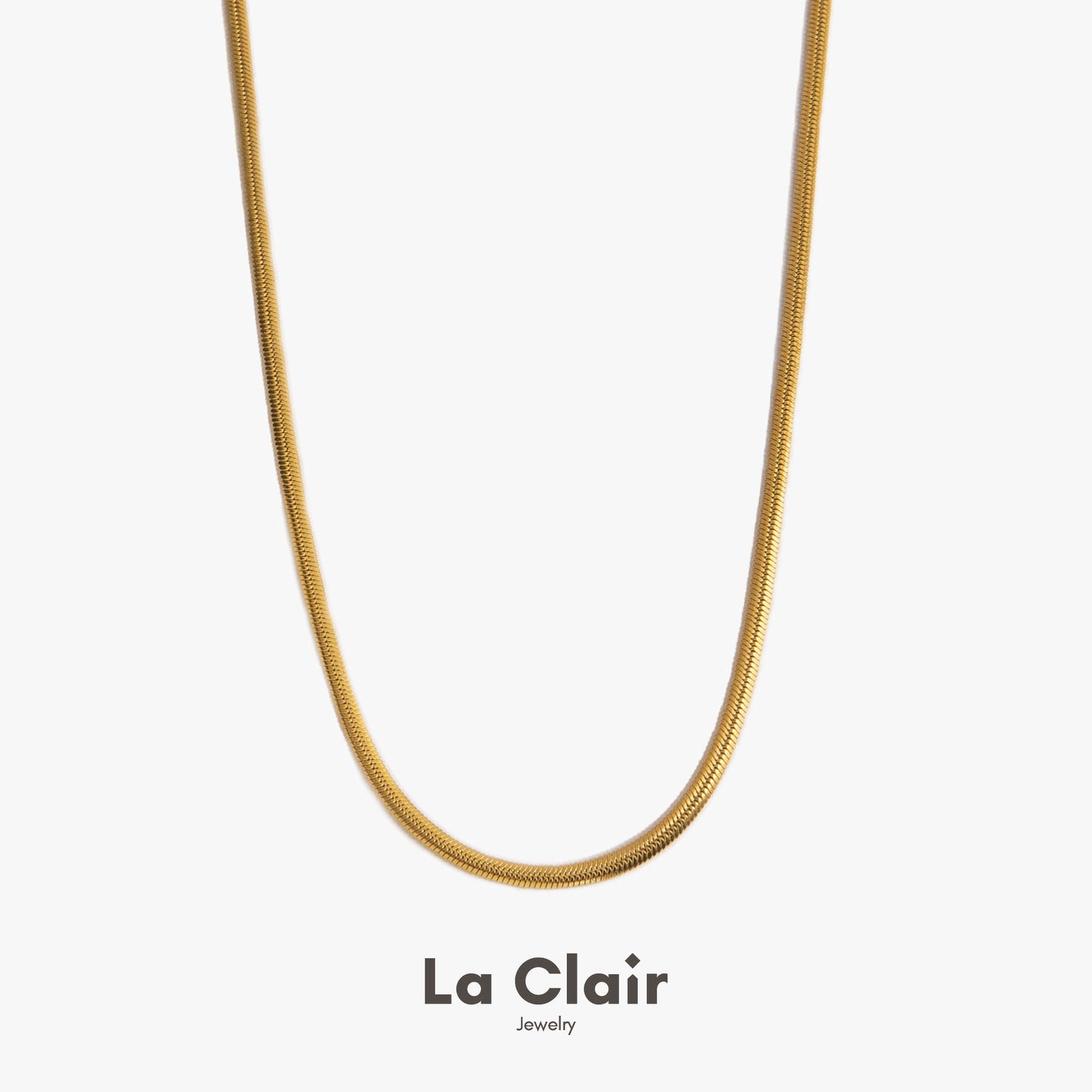 Minimalist Snake Bone Chain Necklace