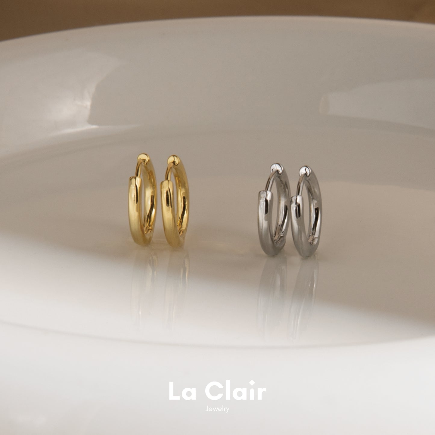 Minimalist Plain Hoop Earrings