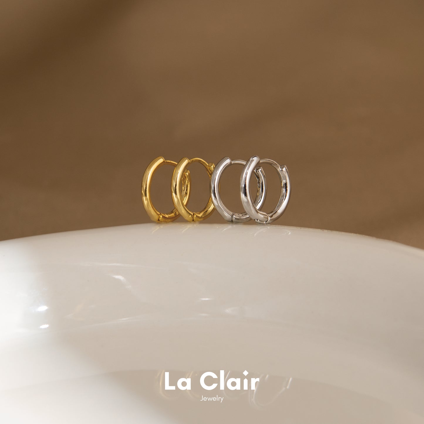 Minimalist Plain Hoop Earrings