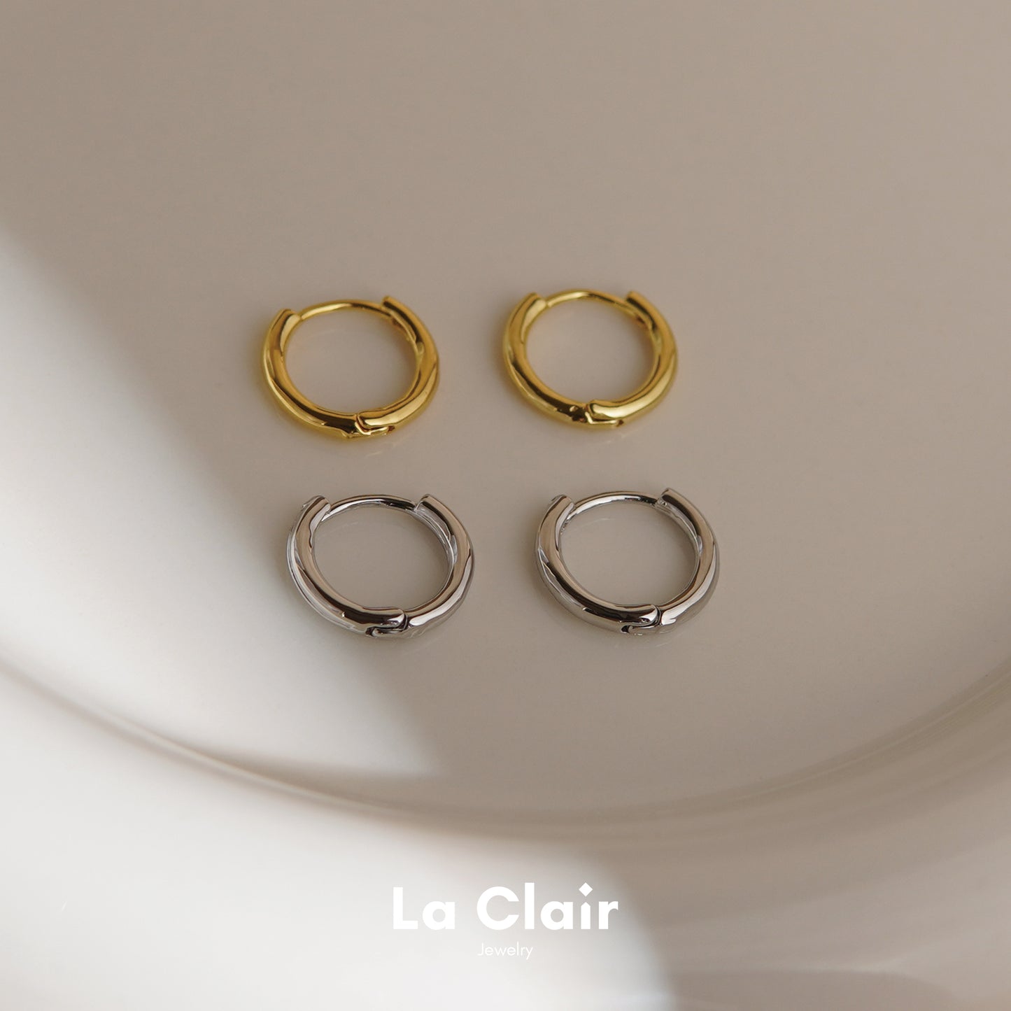 Minimalist Plain Hoop Earrings