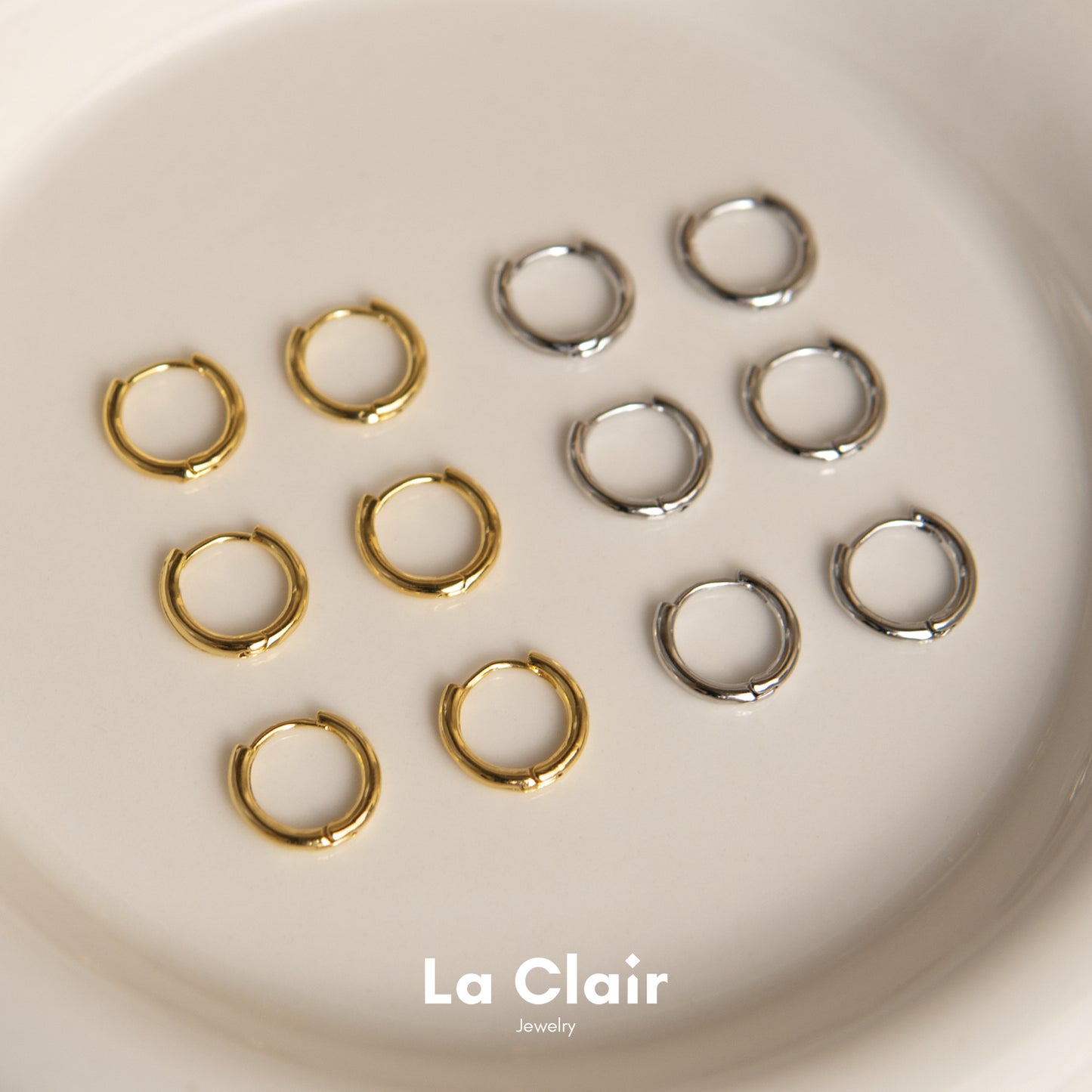 Minimalist Plain Hoop Earrings