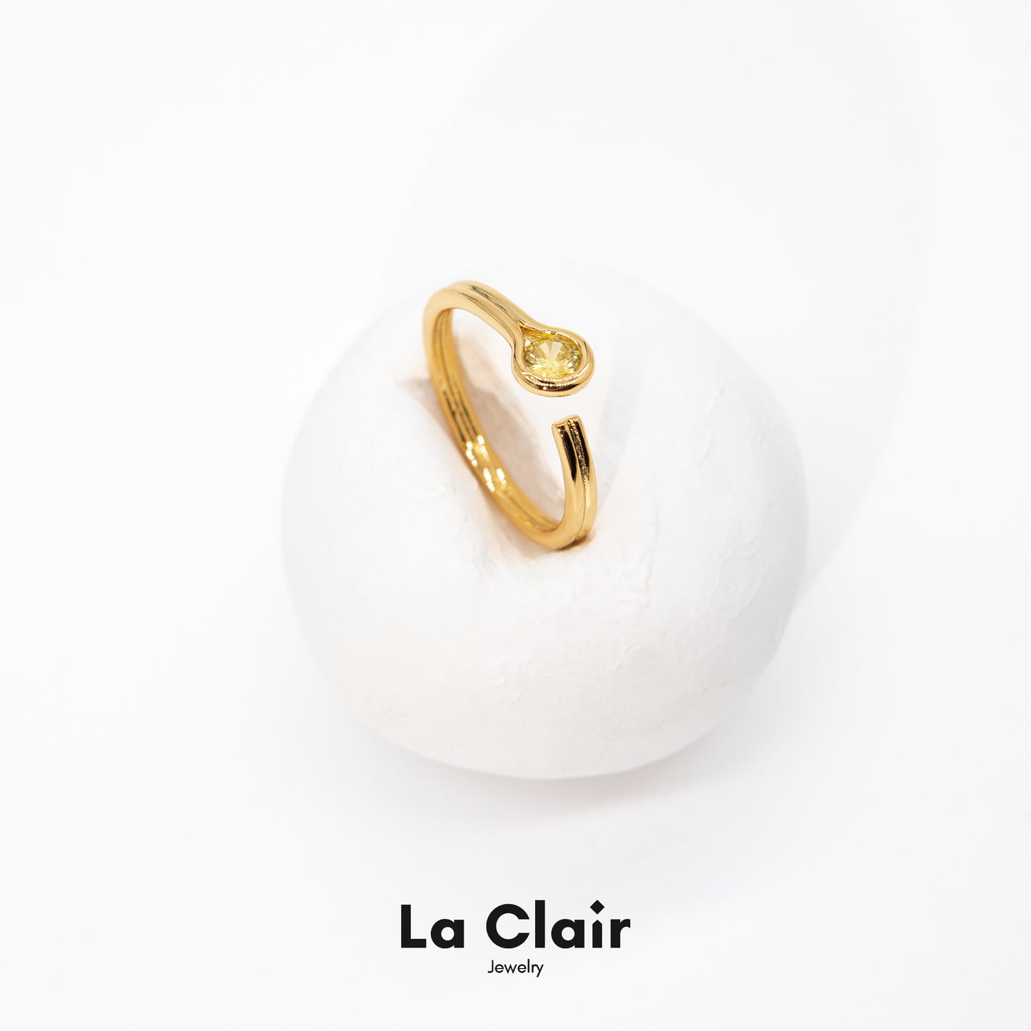 Colored Zircon open ring
