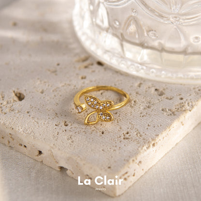 ButterflyZirconiumRing_SingleOpeningRing_14KGoldRing_SymbolofGraceandFreedom_ForEveryOccasion_GiftIdeas_JewelryLovers1