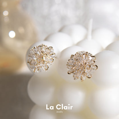 Crystal Flower Earrings