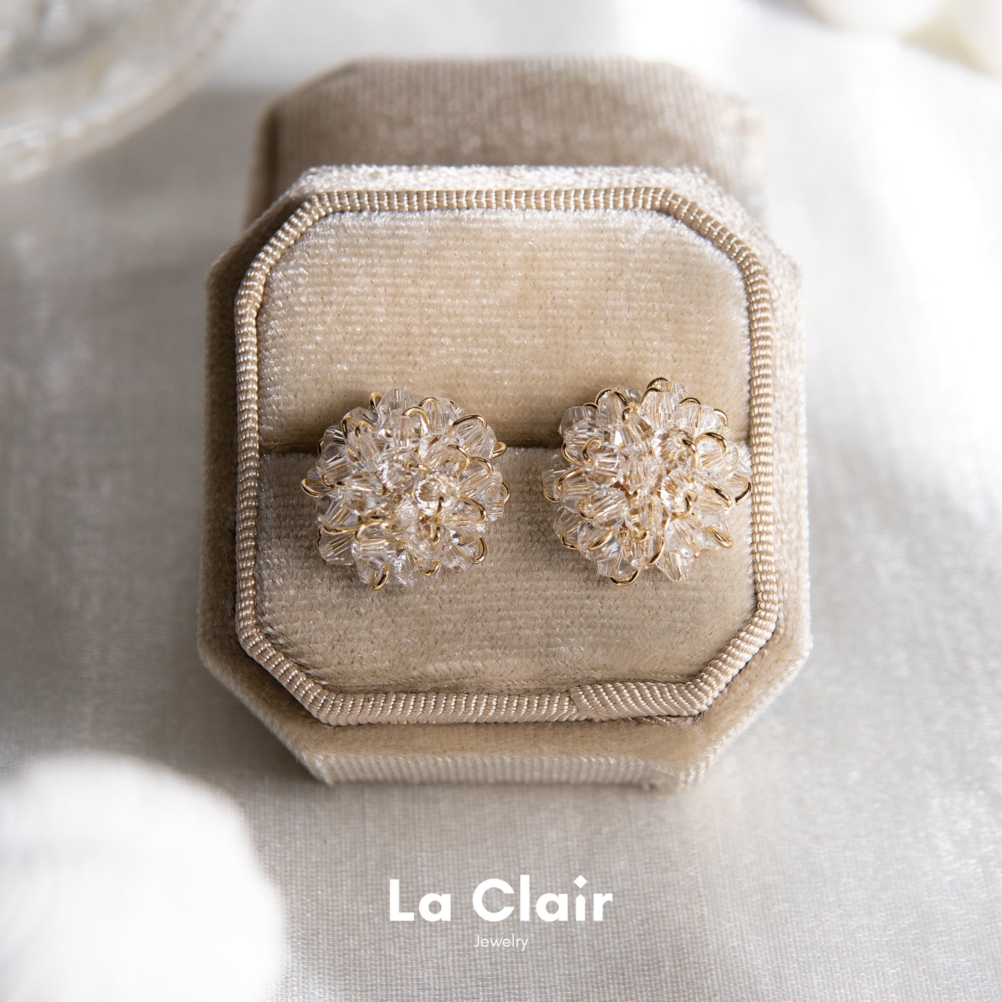 Crystal Flower Earrings