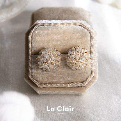 Crystal Flower Earrings