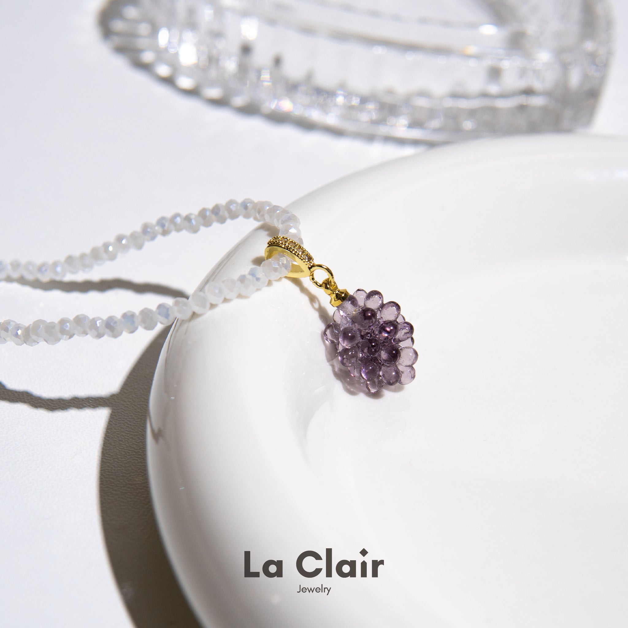 Crystal Grape Pendant Necklace_2
