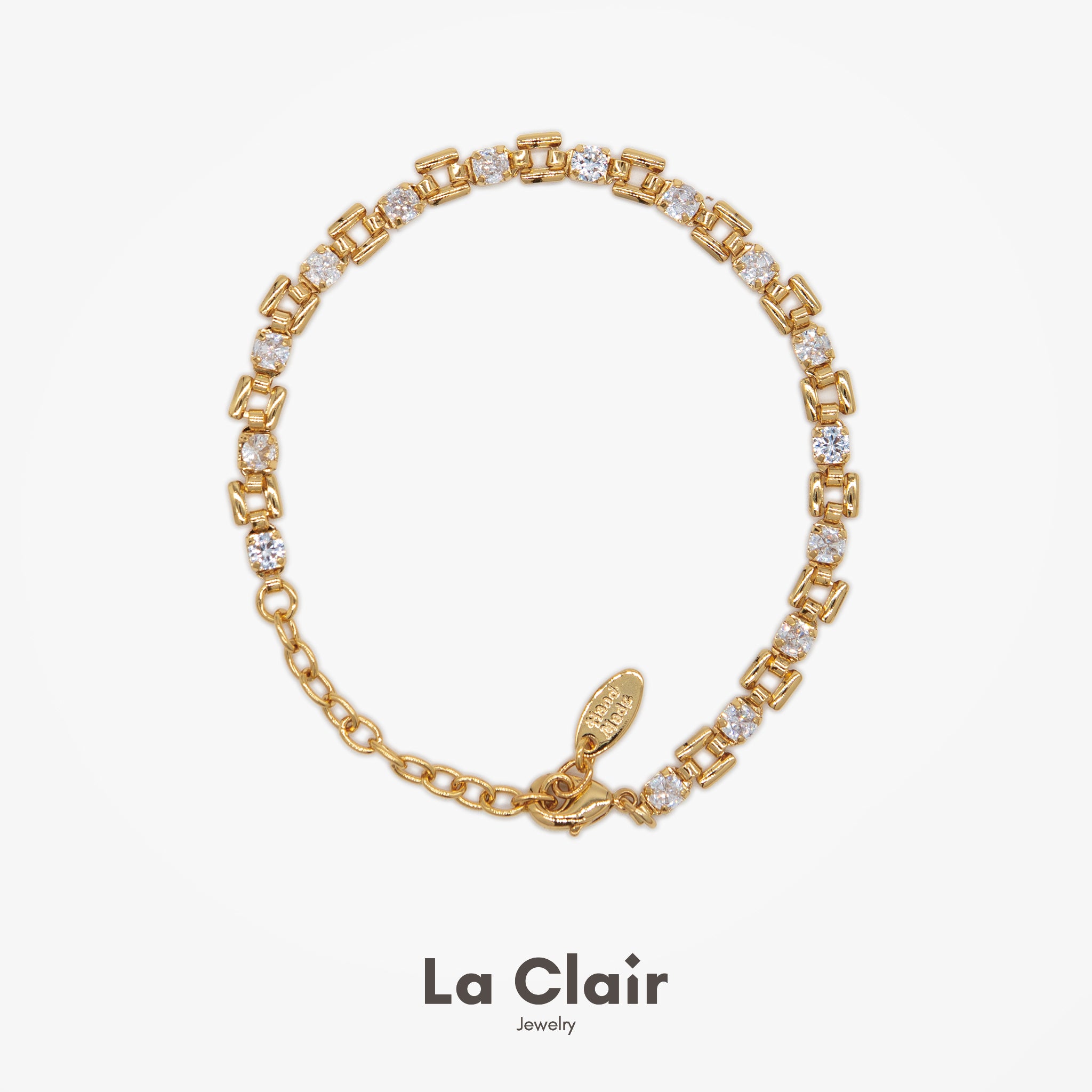 Cuban Curb Chain Crystal Bracelet