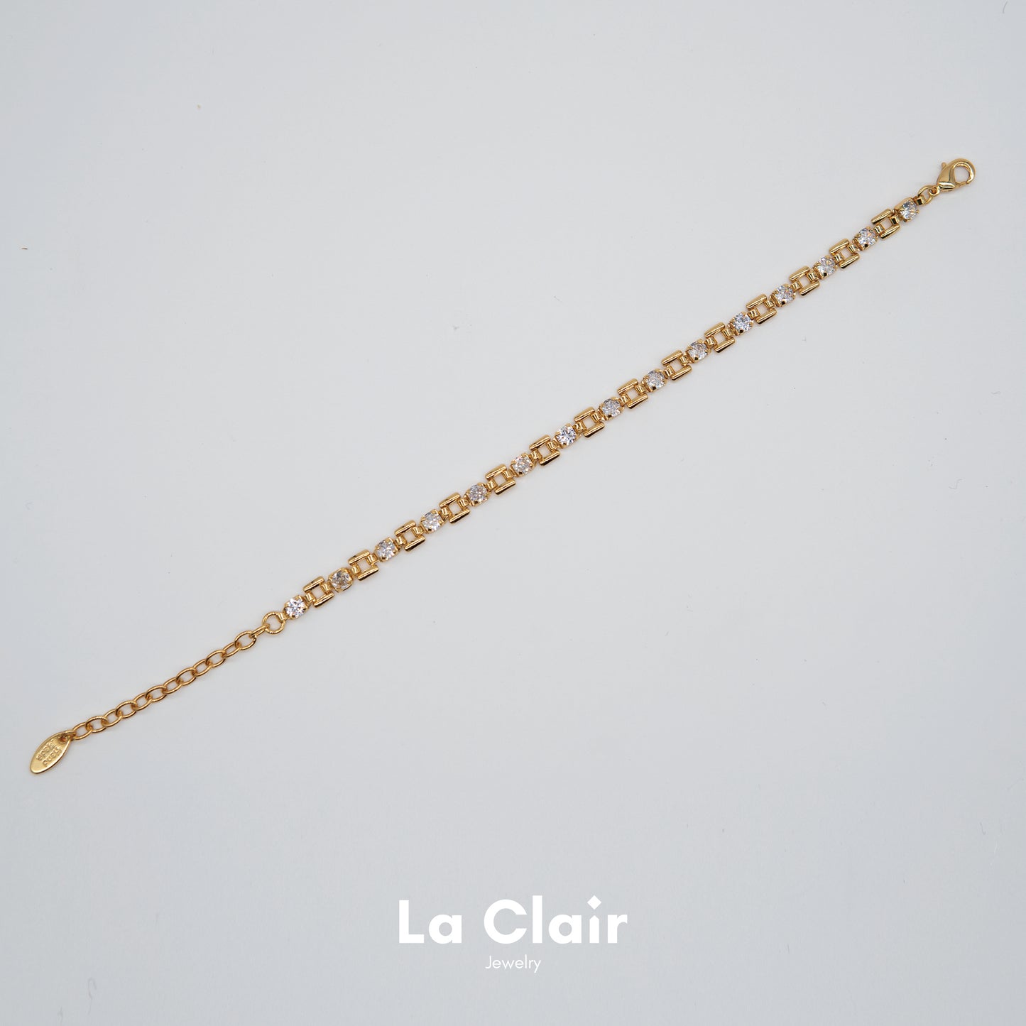 Cuban Curb Chain Crystal Bracelet
