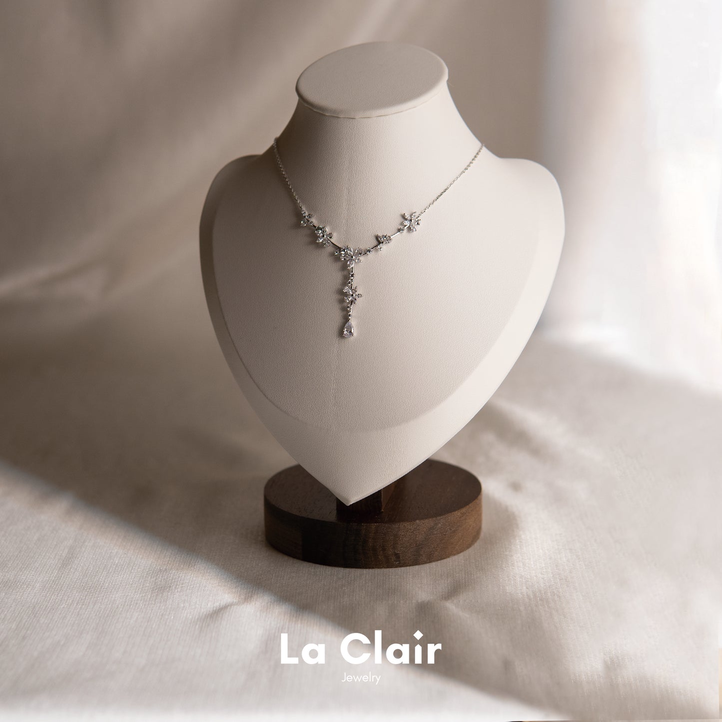 Glimmering Petal Drops Y-Necklace