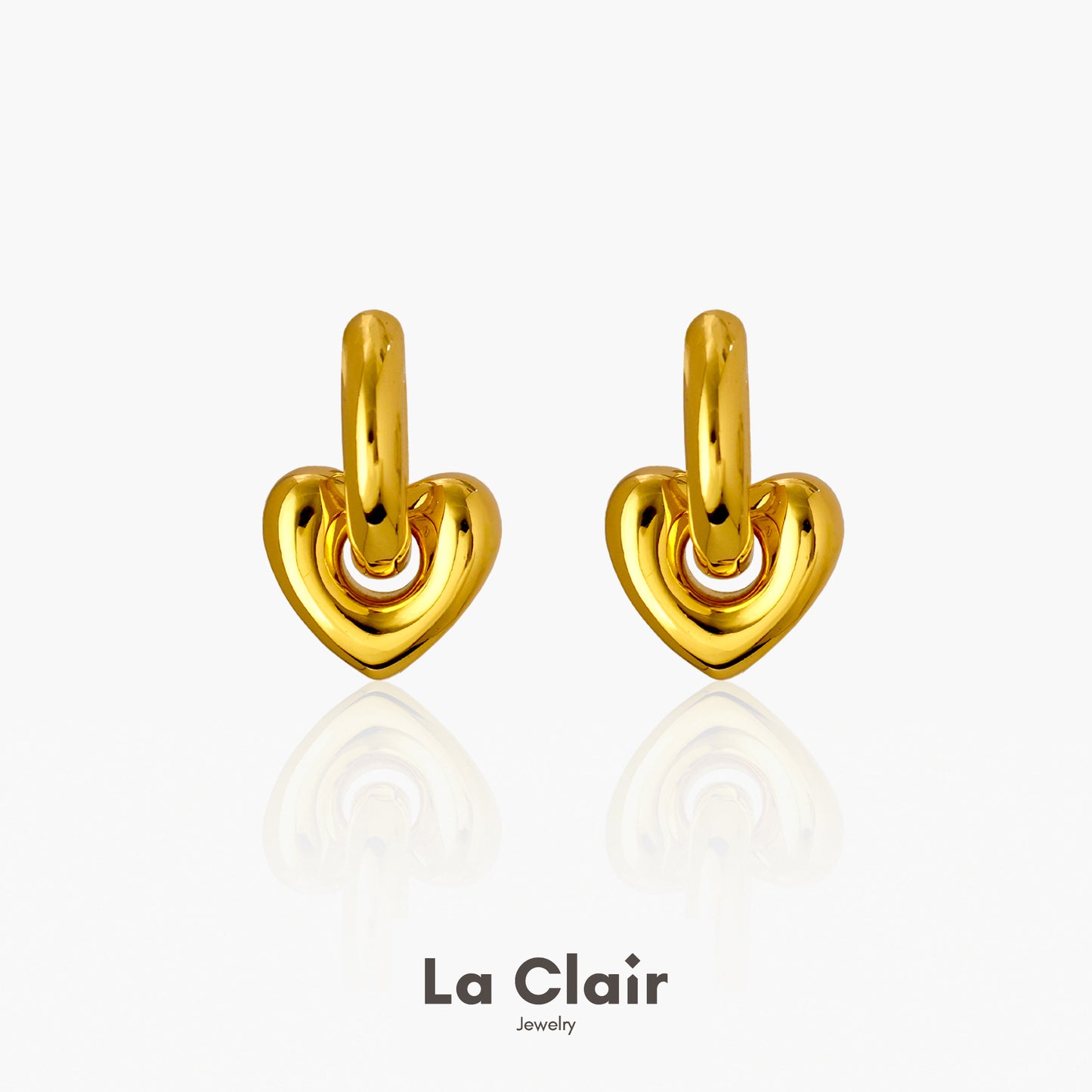 Golden Heartbeat Hoops
