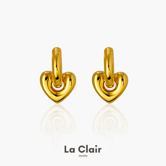 Golden Heartbeat Hoops