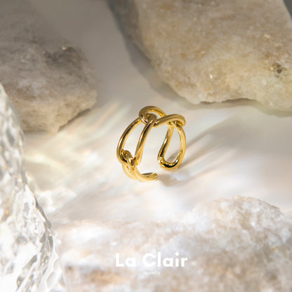 Knotted Wrap-Around Open Ring