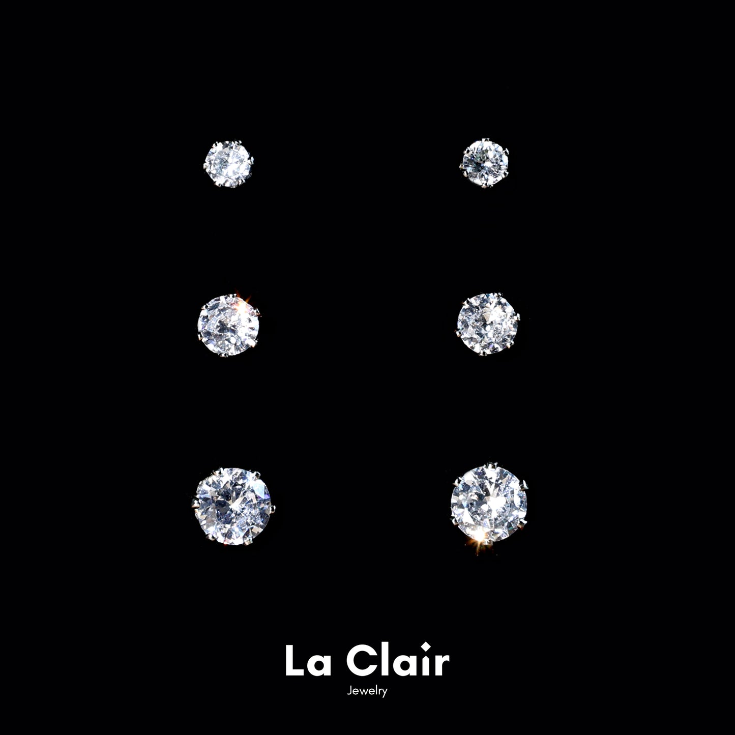 Minimalist Zirconia Stud Earrings