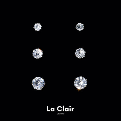Minimalist Zirconia Stud Earrings