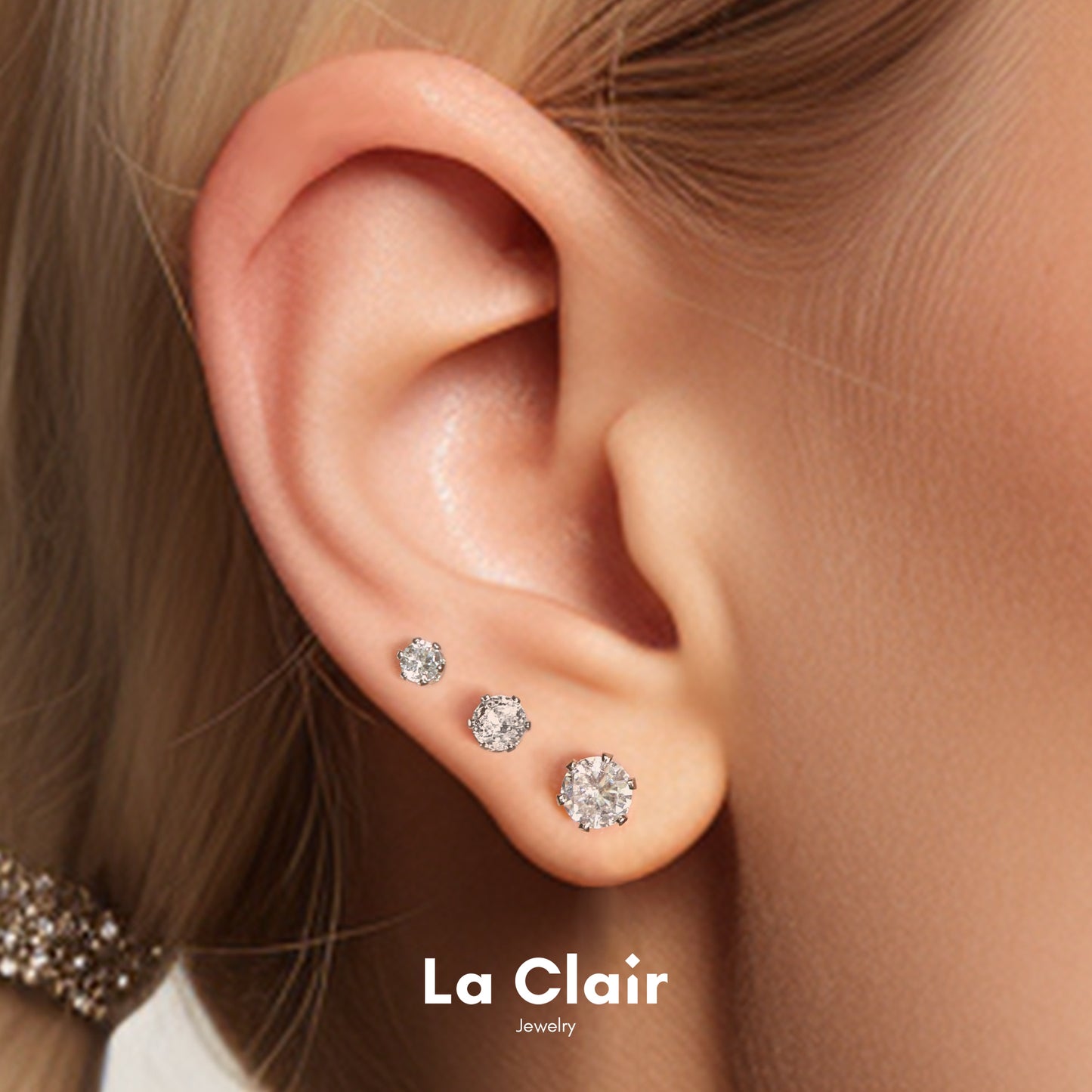 Minimalist Zirconia Stud Earrings