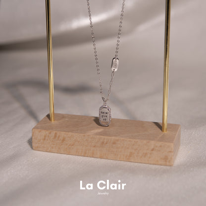 Never-Give-up Silver Necklace_2