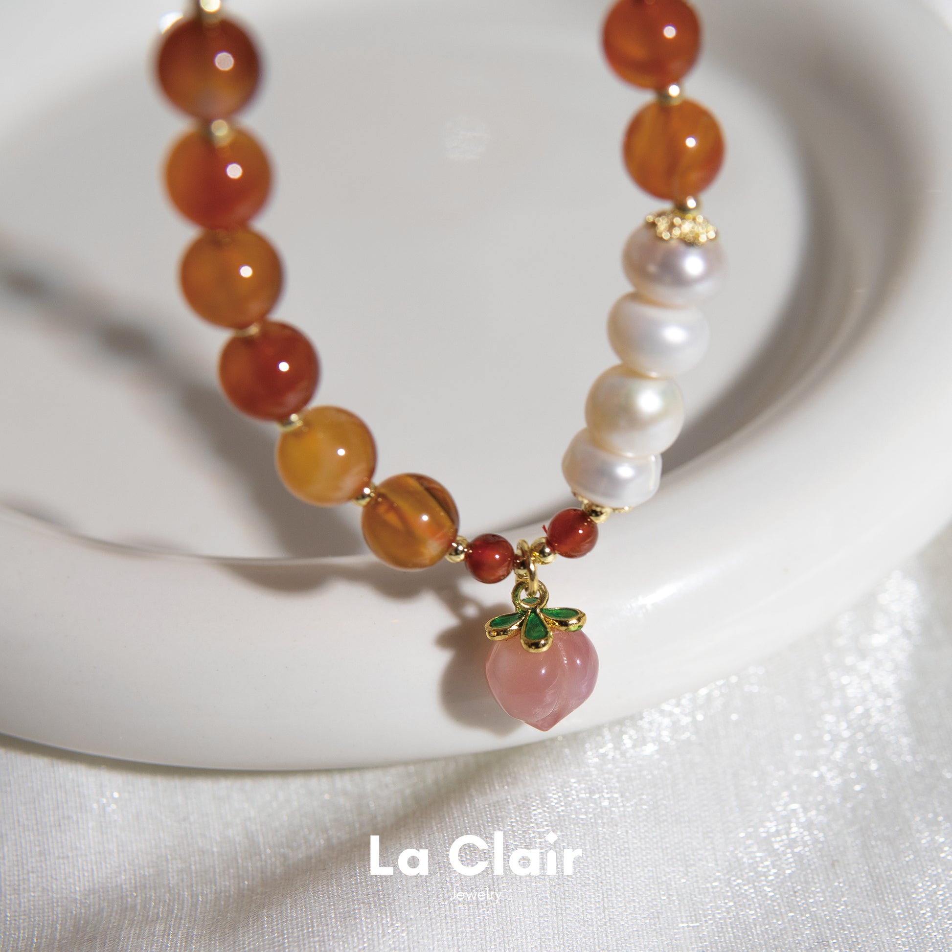 Peach Charm Bracelet_2