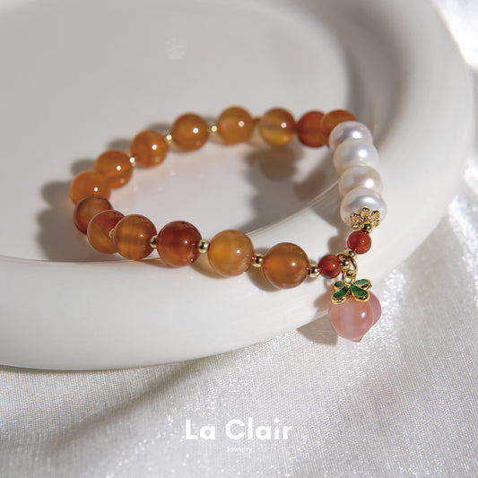 Peach Charm Bracelet_3