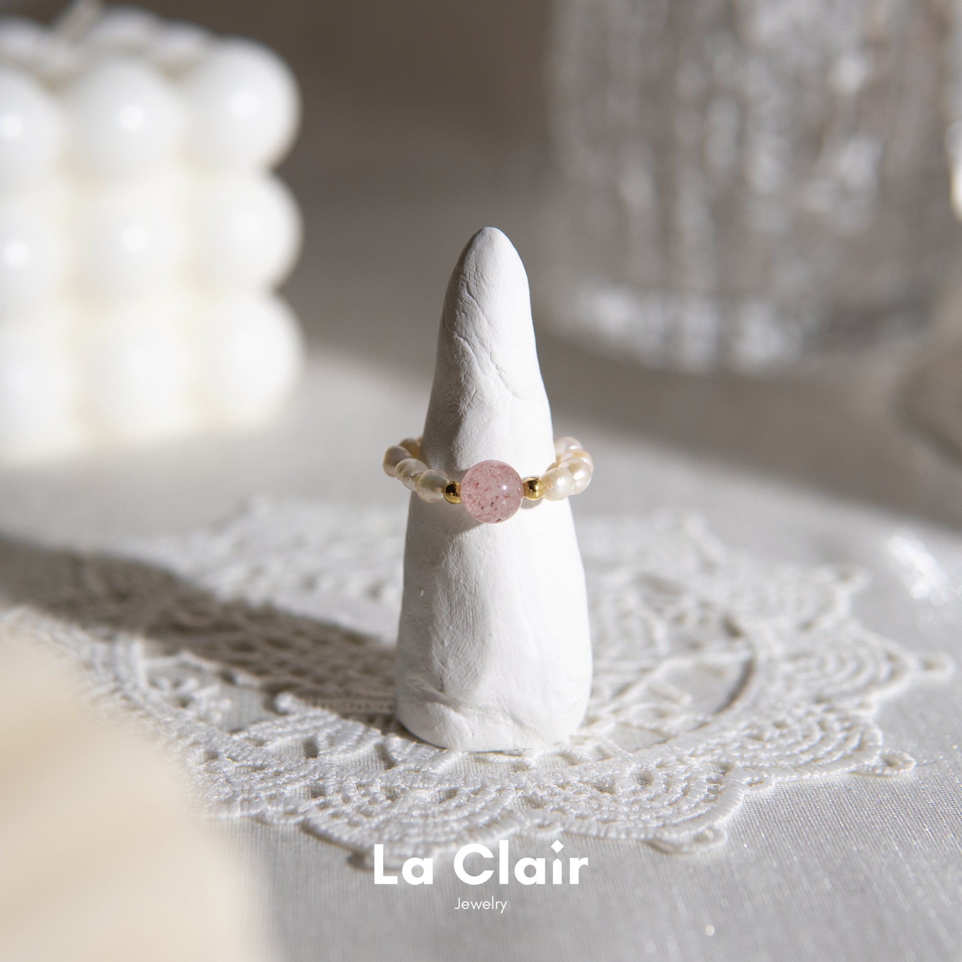 Pink Crystal Pearl Ring_1