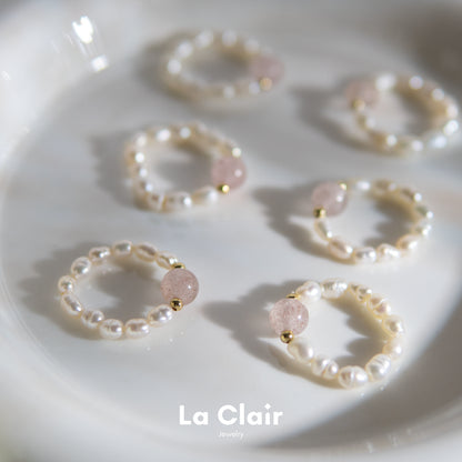 Pink Crystal Pearl Ring_2