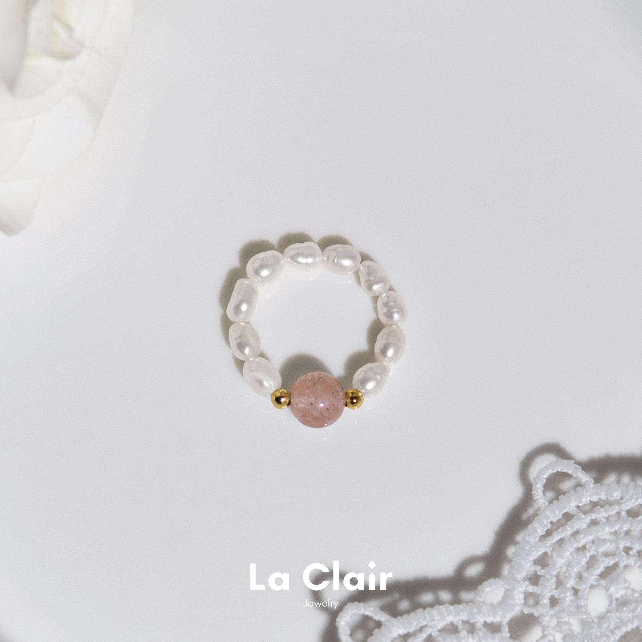 Pink Crystal Pearl Ring_6