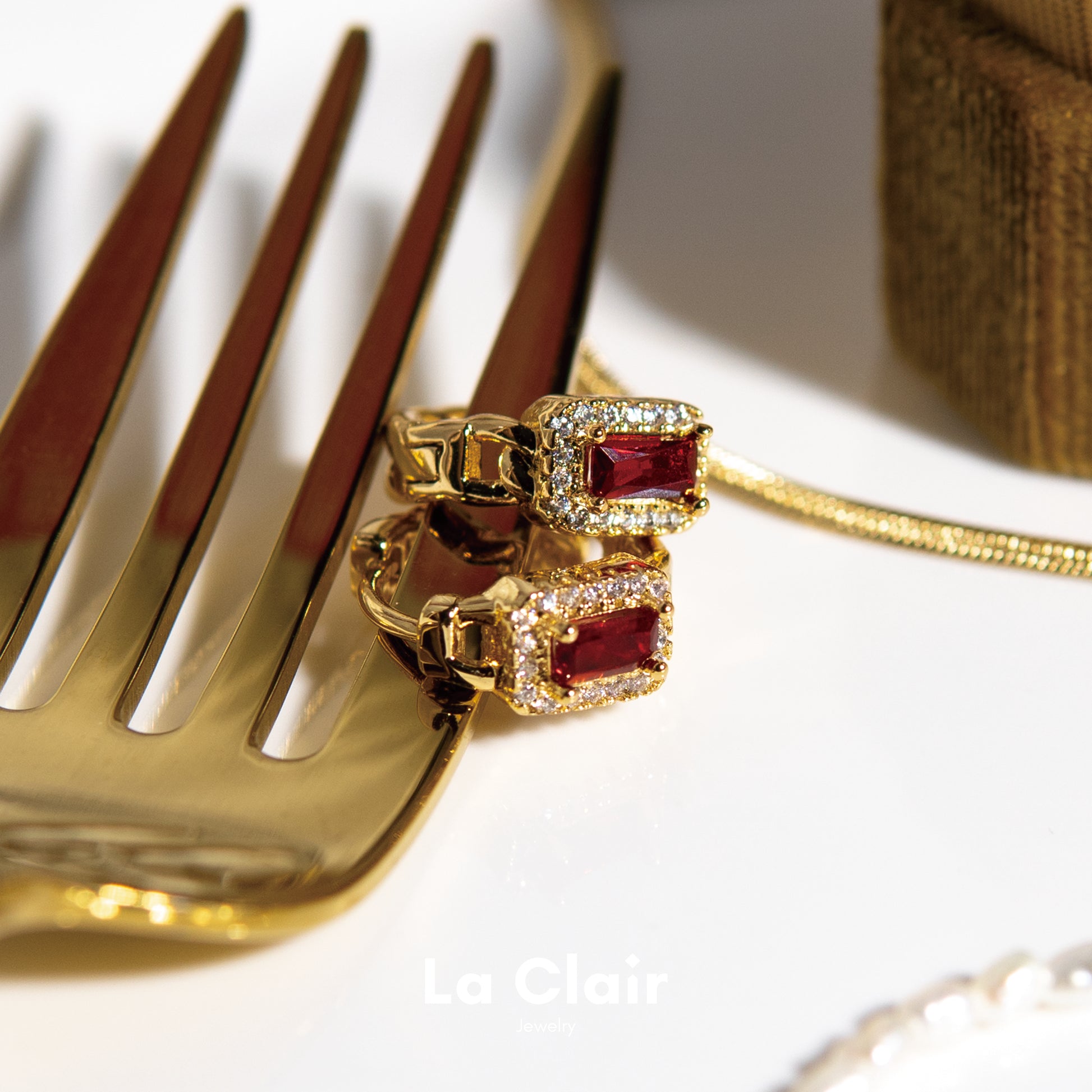 Regal Ruby Elegance Hoop Earrings_2