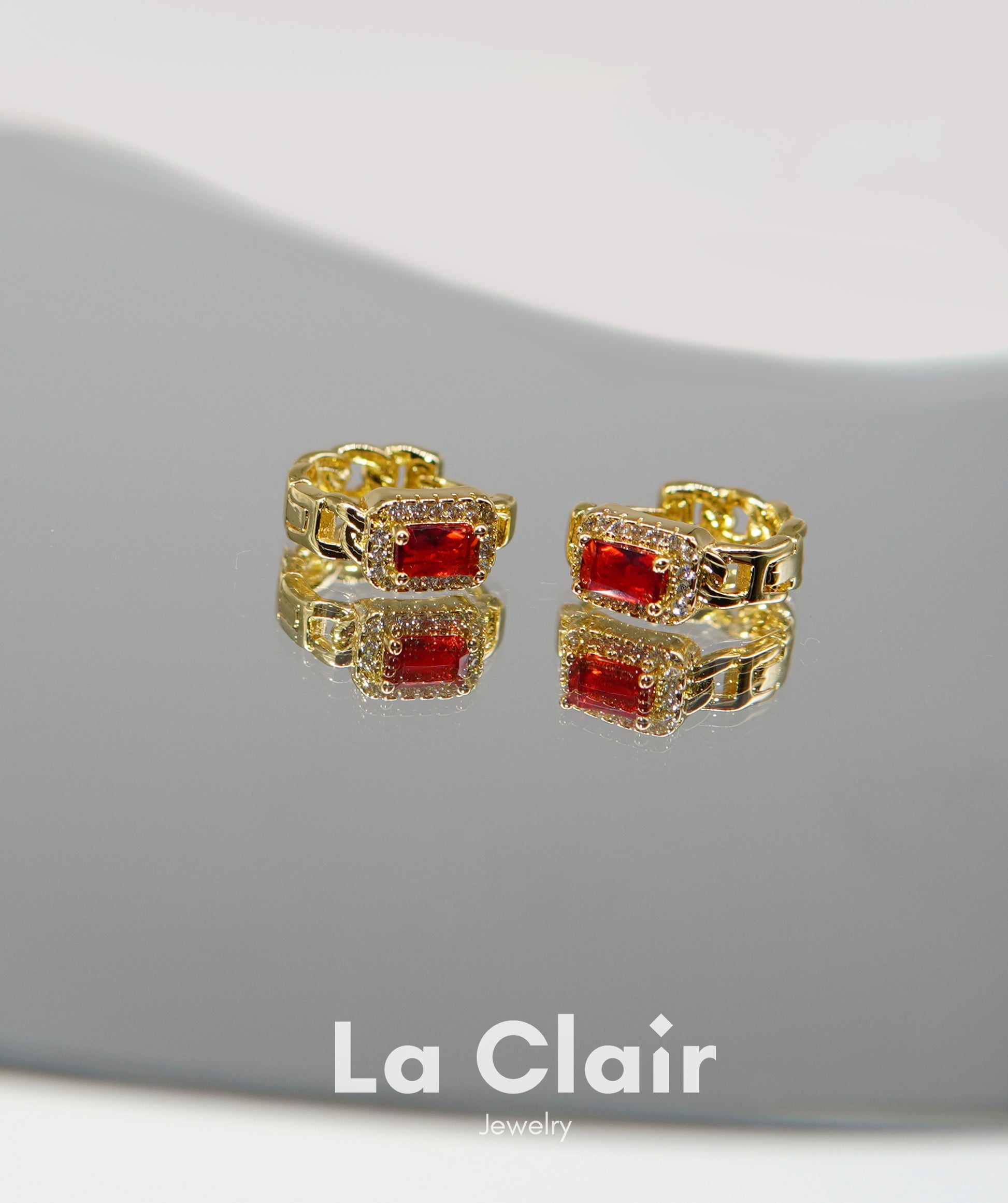Regal Ruby Elegance Hoop Earrings_3