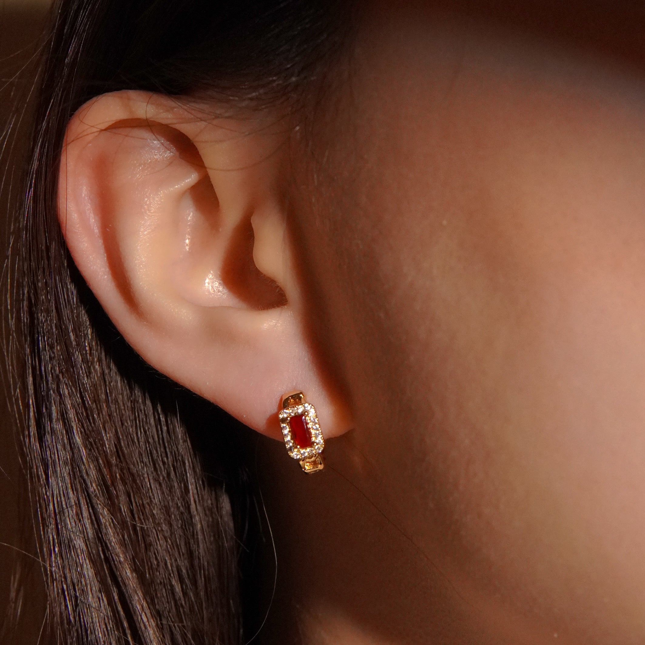 Regal Ruby Elegance Hoop Earrings_4