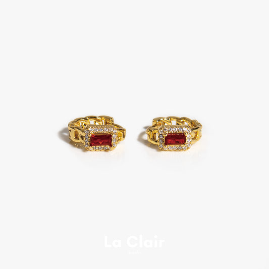 Regal Ruby Elegance Hoop Earrings_6