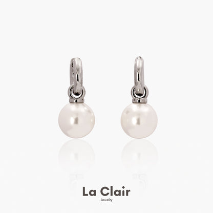Minimalist Pearl Drop Earrings
