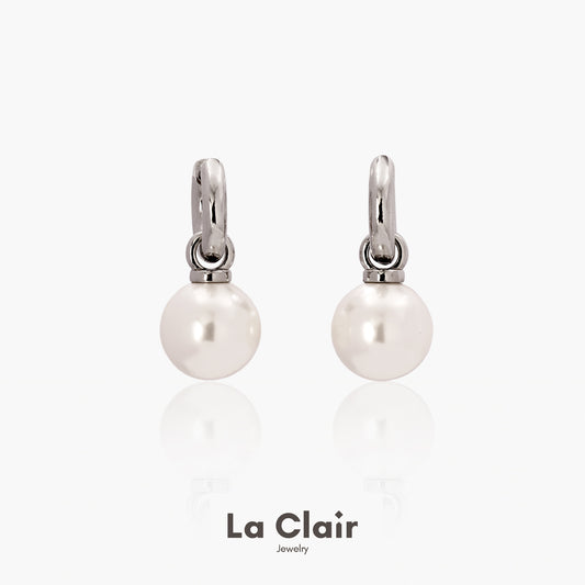 Minimalist Pearl Drop Earrings