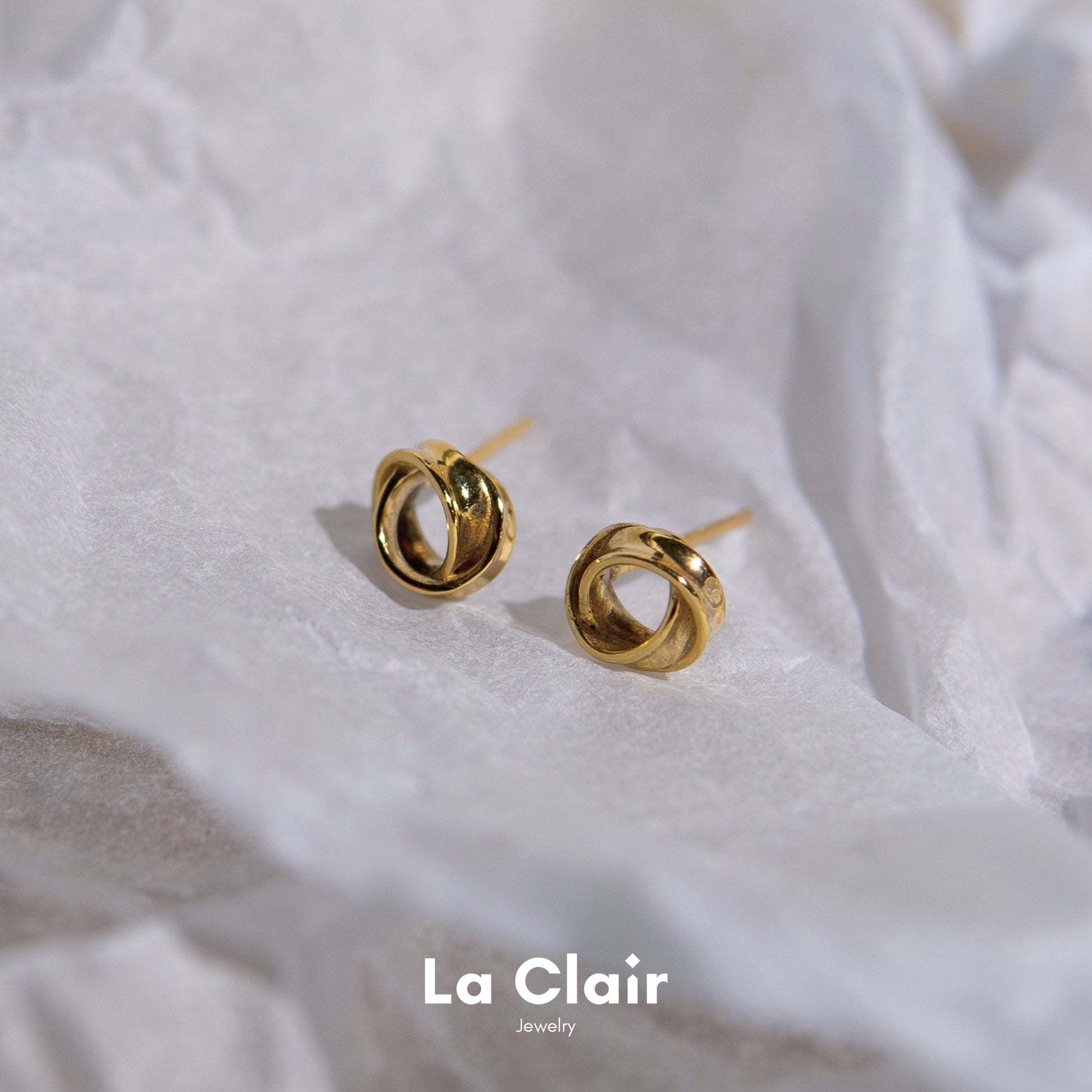 Tiny Twist Gold Studs_1
