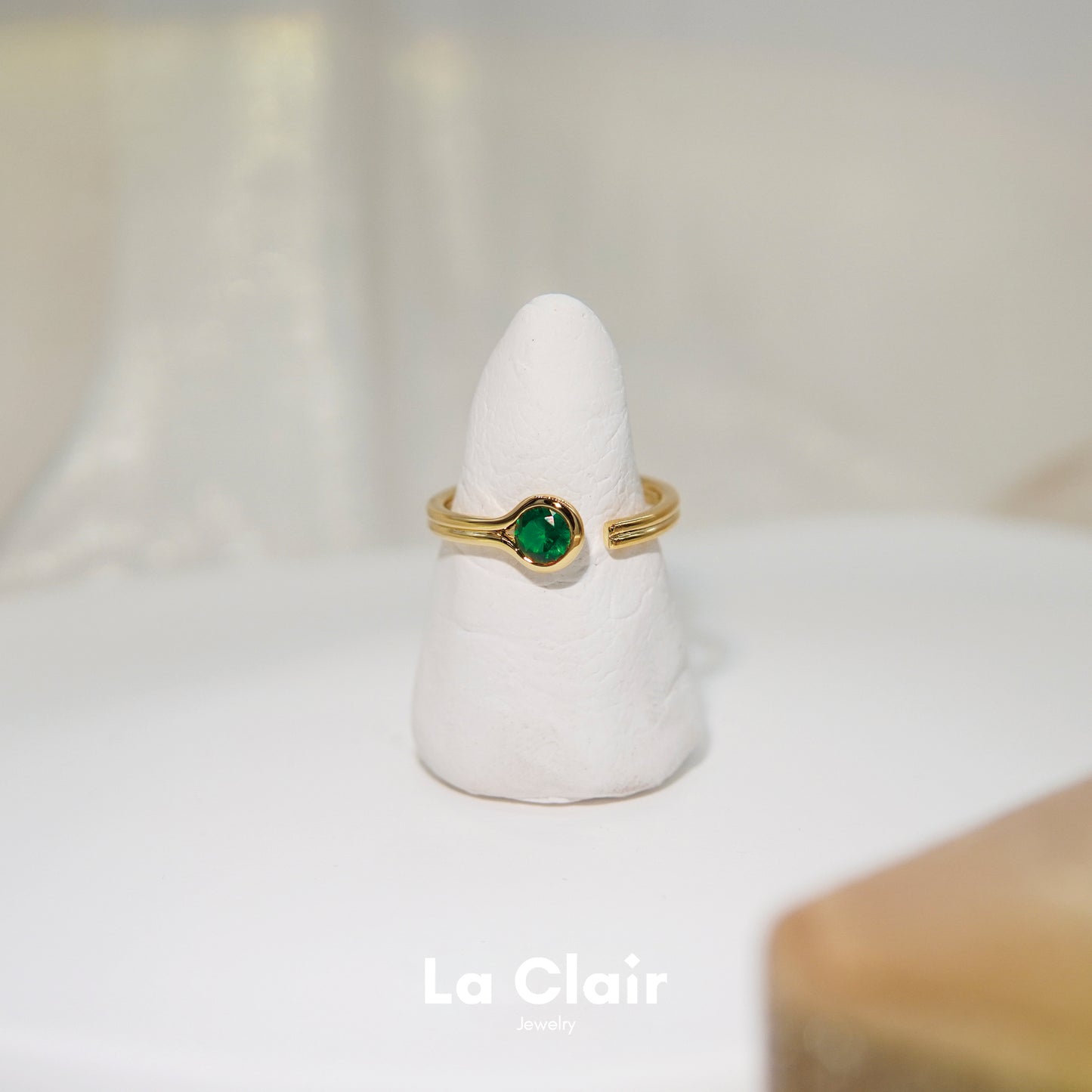 Colored Zircon open ring
